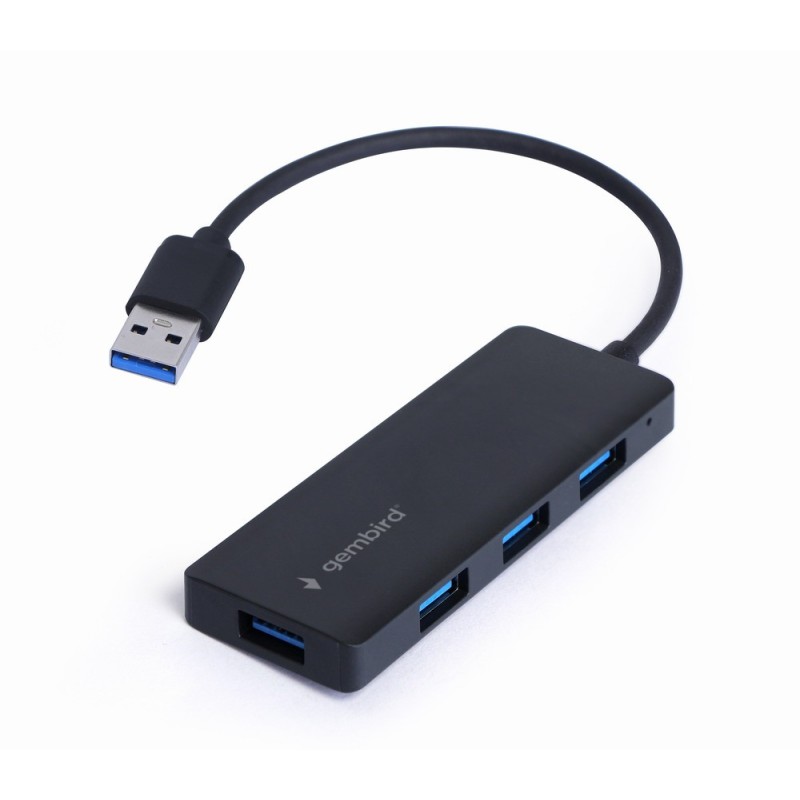 HUB 4-portowy USB 3.2 (Gen.1) czarny | PartsPC.pl