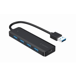 HUB 4-portowy USB 3.1 (Gen 1), z opcją zasilania zewnętrzneg… | PartsPC.pl