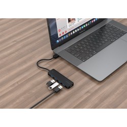 HUB 4-portowy USB 3.1 (Gen 1), z opcją zasilania zewnętrzneg… | PartsPC.pl