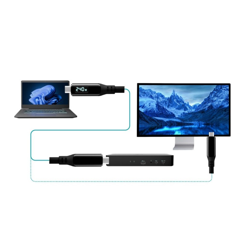 Kabel Thunderbolt 4/USB4 Class Pro Cable 240W 2x 4K/120Hz 40… | PartsPC.pl