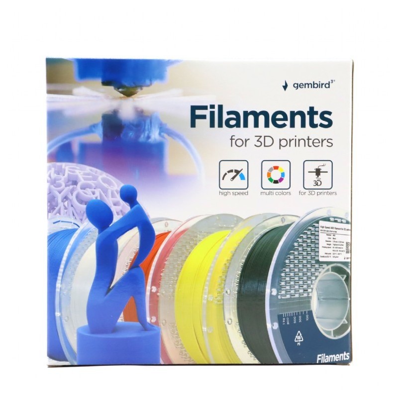 Filament PETG High Speed, 1,75 mm, 1 kg, czarny | PartsPC.pl