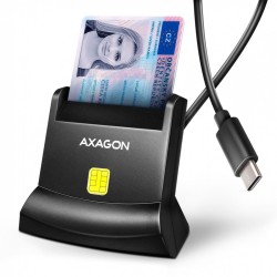 Czytnik smart kart identyfikacyjnych USB-C CRE-SM4NC | PartsPC.pl