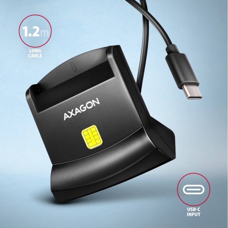Czytnik smart kart identyfikacyjnych USB-C CRE-SM4NC | PartsPC.pl
