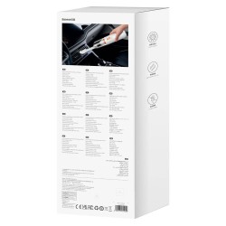 Odkurzacz samochodowy 6000Pa 80W biały | PartsPC.pl