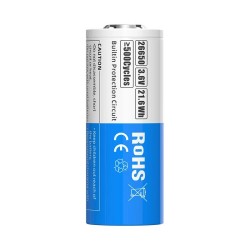 Akumulator 26650 3,6V Li-ion 6000 mAh z zabezpieczeniem