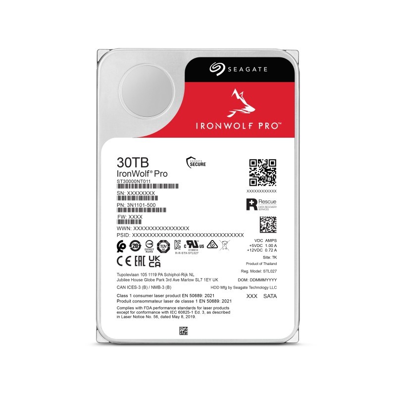 Dysk IronWolf Pro 30TB 3.5 cala ST30000NT011 | PartsPC.pl