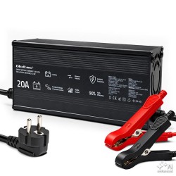 Ładowarka Qoltec do LiFePO4 12V | 20A | PF 0.9 | PartsPC.pl