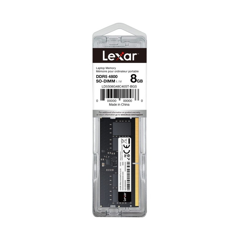 Pamięć do laptopa DDR5 SODIMM 8GB(1* 8GB)/4800 CL40 | PartsPC.pl
