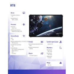 Tablet RT8 6/256GB IP69K czarny | PartsPC.pl