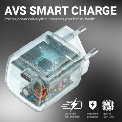 Ładowarka sieciowa NEO GaN USB-C 40W PD 3.2 AVS | PartsPC.pl