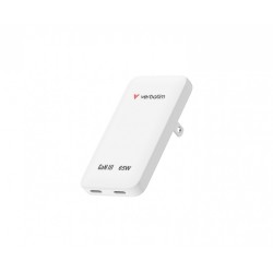 Ładowarka Slim Essentials GaN 65W 2x USB-C US/UK/UE biała | PartsPC.pl