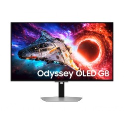 Monitor 32 cale Odyssey G80SH OLED 3840x2160 UHD 16:9 2xHDMI 1xDP 2xUSB 3.2 1xUSB-C 90W 0,03ms 240Hz HAS+PIV płaski 2Yd2d (LS32H