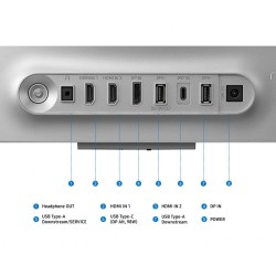 Monitor 32 cale Odyssey G80SH OLED 3840x2160 UHD 16:9 2xHDMI 1xDP 2xUSB 3.2 1xUSB-C 90W 0,03ms 240Hz HAS+PIV płaski 2Yd2d (LS32H