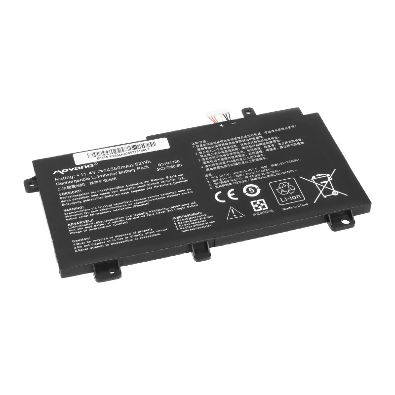 Bateria Movano do Asus TUF Gaming FX504, FX505, FX80G (4550mAh)