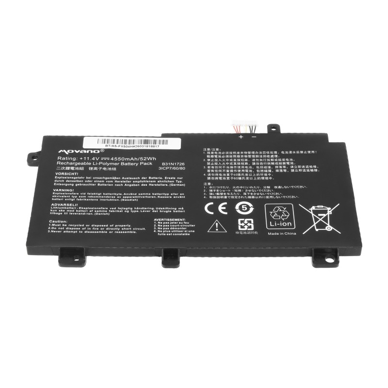 Bateria Movano do Asus TUF Gaming FX504, FX505, FX80G (4550mAh)