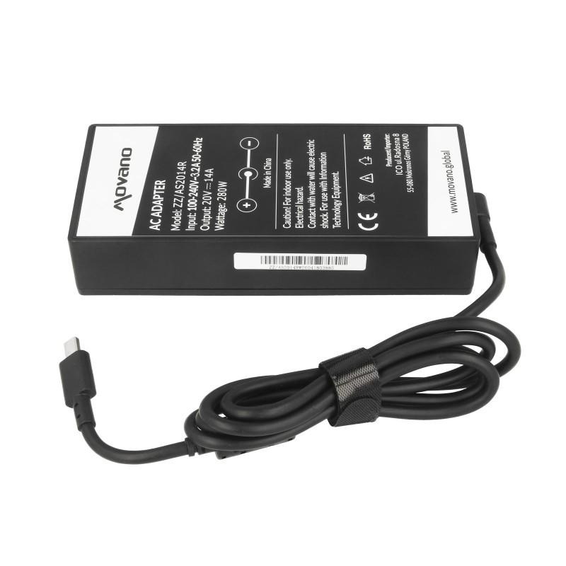 Zasilacz Movano 20v 14a 280W do Asus