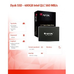 AFOX Dysk SSD - 480GB Intel QLC 560 MB/s | PartsPC.pl