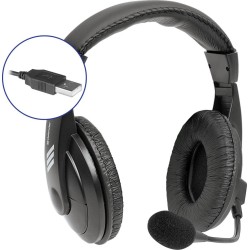 Słuchawki z mikrofonem Defender GRYPHON 750U USB czarne | PartsPC.pl