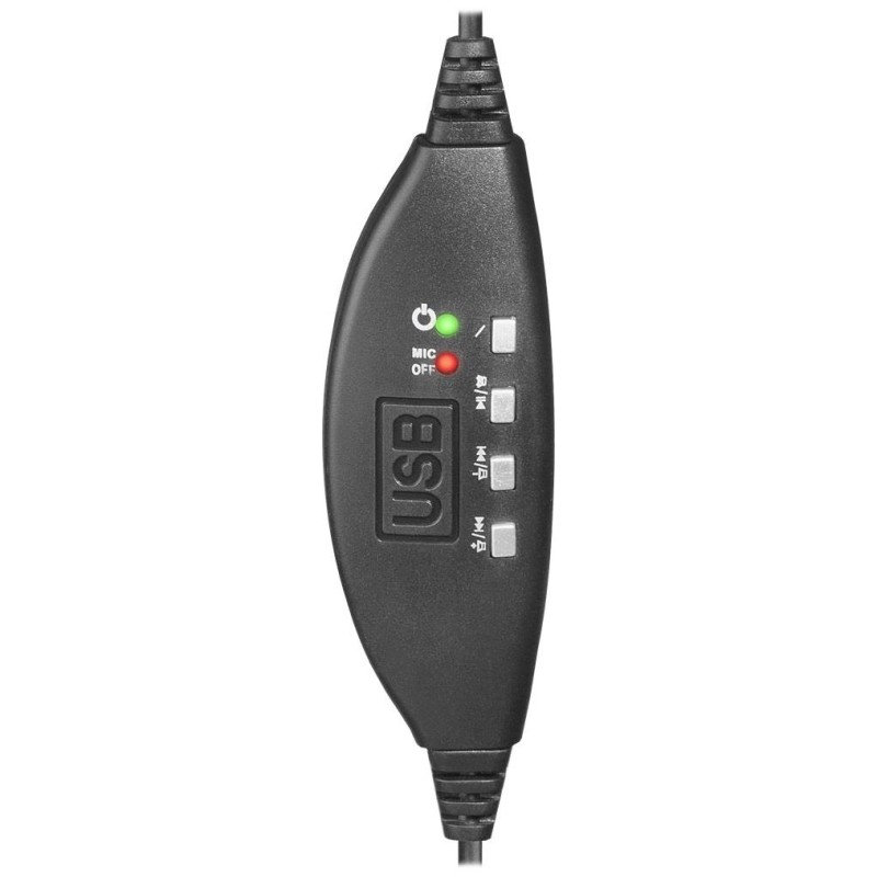 Słuchawki z mikrofonem Defender GRYPHON 750U USB czarne | PartsPC.pl