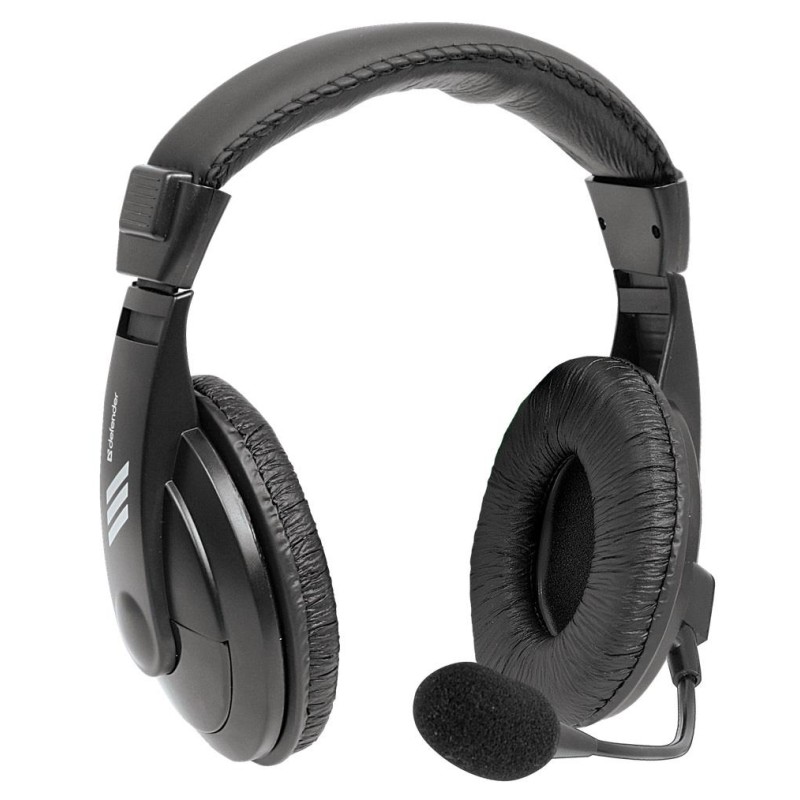 Słuchawki z mikrofonem Defender GRYPHON 750U USB czarne | PartsPC.pl