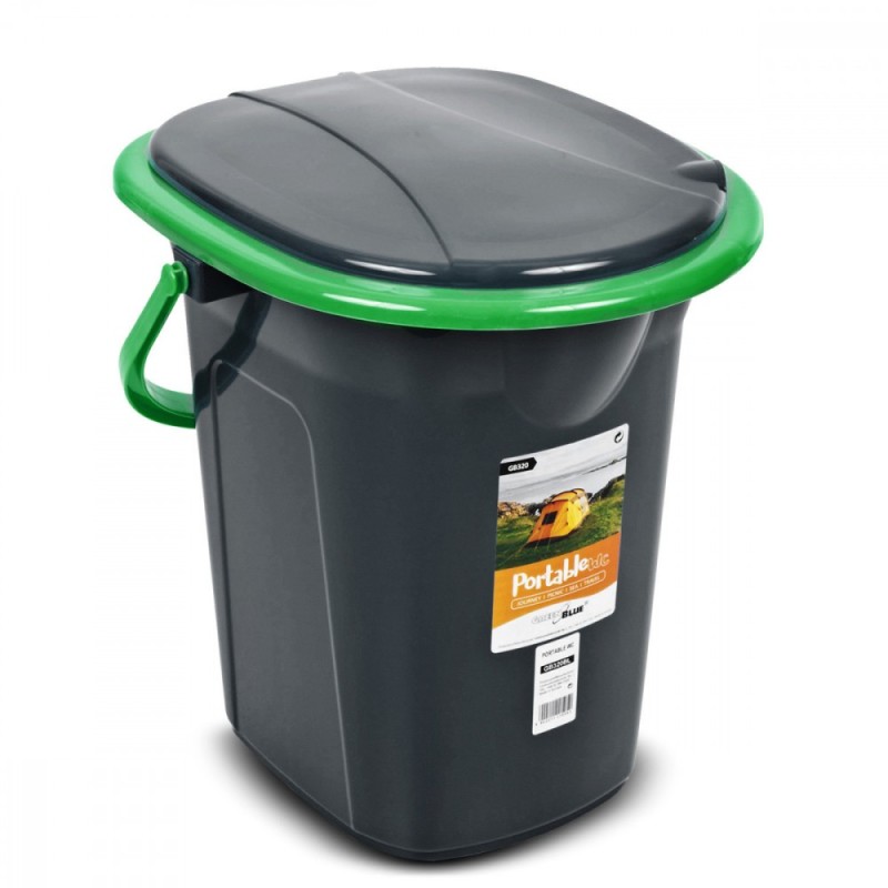 Toaleta turystyczna GB320BG czarno-zielona | PartsPC.pl