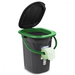 Toaleta turystyczna GB320BG czarno-zielona | PartsPC.pl