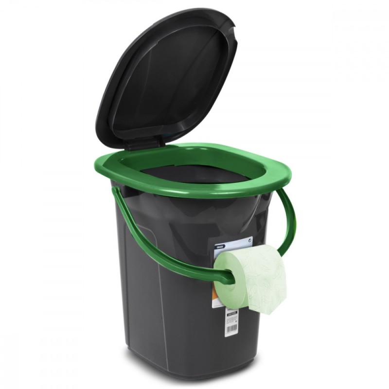 Toaleta turystyczna GB320BG czarno-zielona | PartsPC.pl