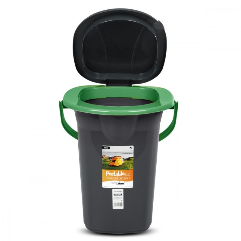 Toaleta turystyczna GB320BG czarno-zielona | PartsPC.pl