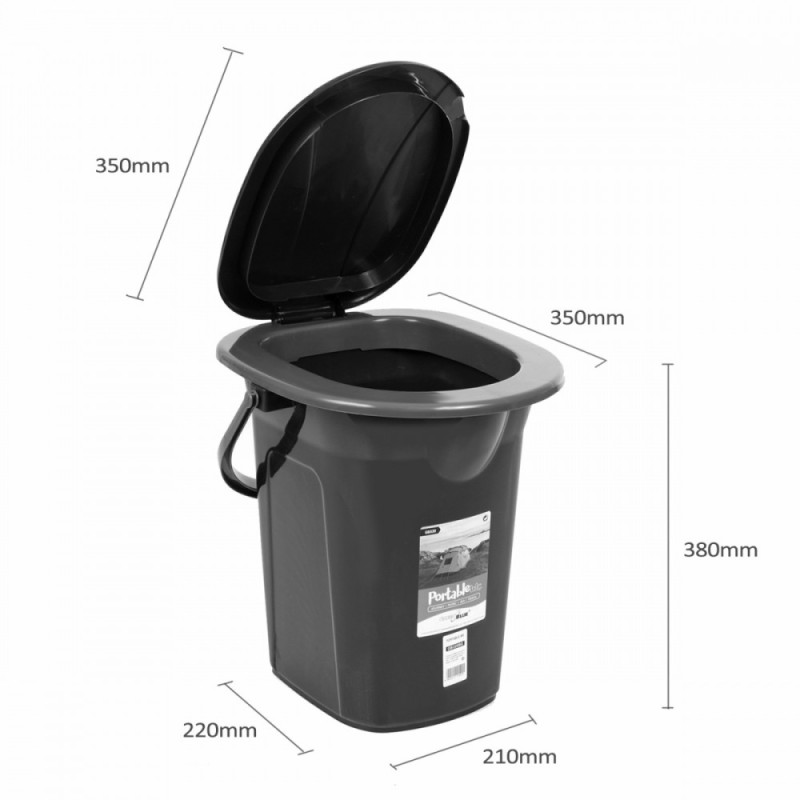 Toaleta turystyczna GB320BL morski-limonka | PartsPC.pl