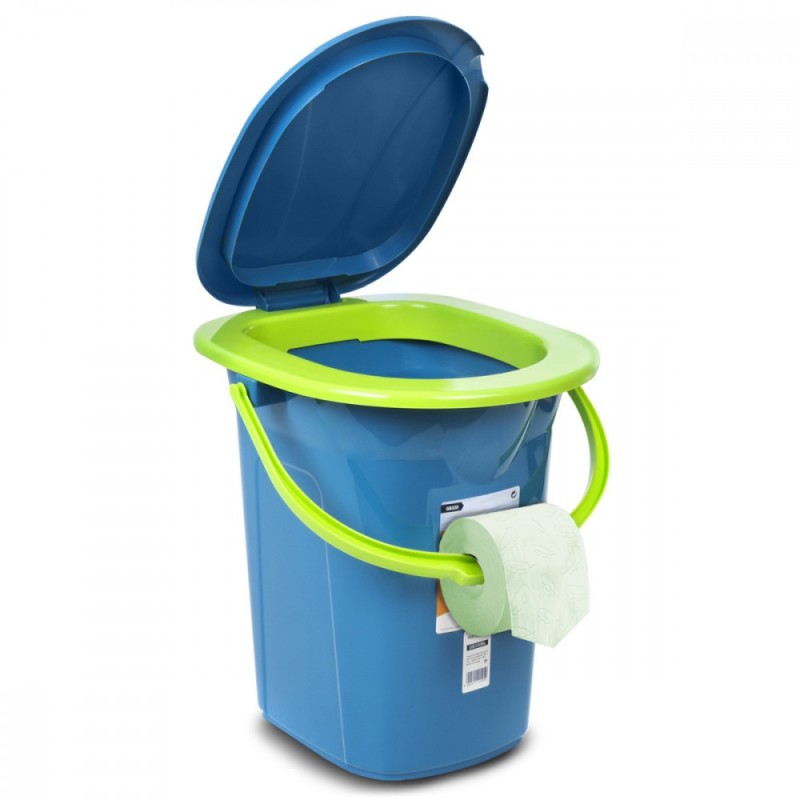 Toaleta turystyczna GB320BL morski-limonka | PartsPC.pl