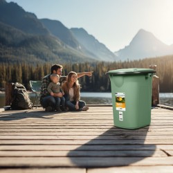 Toaleta turystyczna GB320GG Zielono-szara | PartsPC.pl