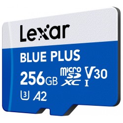 Karta pamięci microSD 256GB C10 A2 U3 V30 170MB/s Blue Plus | PartsPC.pl
