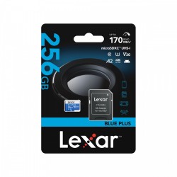 Karta pamięci microSD 256GB C10 A2 U3 V30 170MB/s Blue Plus | PartsPC.pl