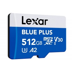 Karta pamięci microSD 512GB C10 A2 U3 V30 170MB/s Blue Plus | PartsPC.pl