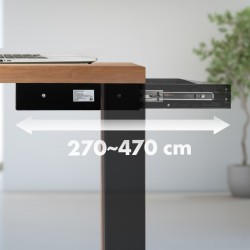 Płaska szuflada podbiurkowa ER-302 B | PartsPC.pl