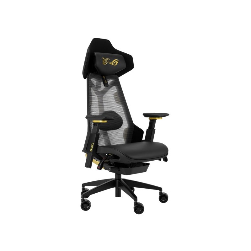 Fotel gamingowy ROG Destrier Edition 20 Czarny/Złoty | PartsPC.pl