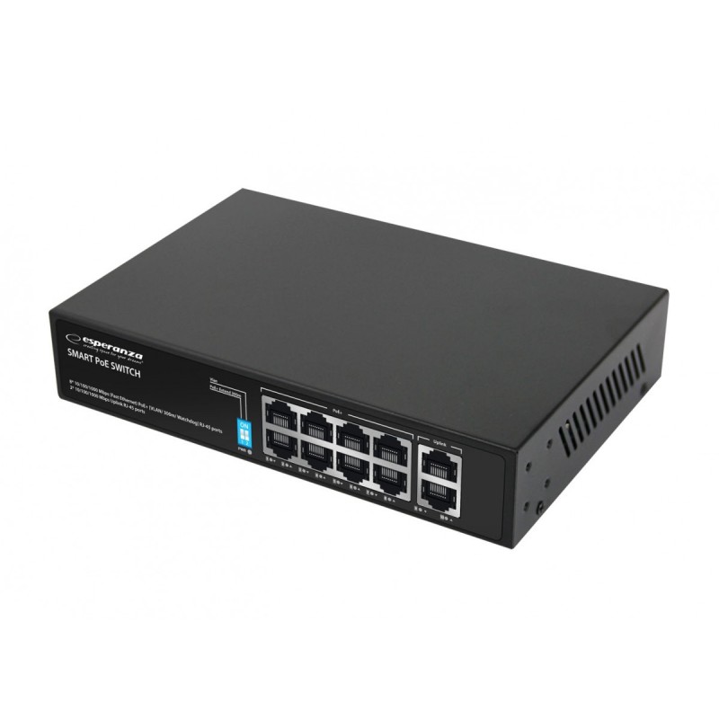 Switch 10-portowy POE 10/100/1000 120W MATRIX ENS108