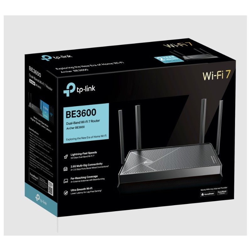 Router Archer BE3600 DualBand Wi-Fi 7 SPEED: 688 Mbps at 2.4… | PartsPC.pl