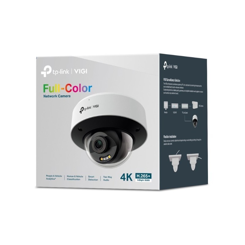 Kamera InSight S285(2.8mm)VIGI 8MP Full-Color Dome | PartsPC.pl