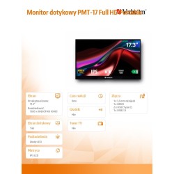 Verbatim Monitor dotykowy PMT-17 Full HD Portable | PartsPC.pl