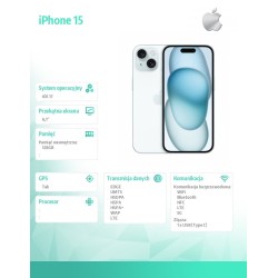 iPhone 15 128GB - Niebieski | PartsPC.pl