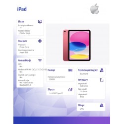 Apple iPad WiFi 11 cali 256GB Różowy | PartsPC.pl