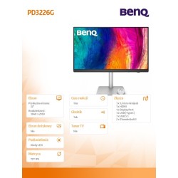 Benq Monitor 32 cale PD3226G 4K LED 5ms/144Hz/IPS/Graficzny… | PartsPC.pl