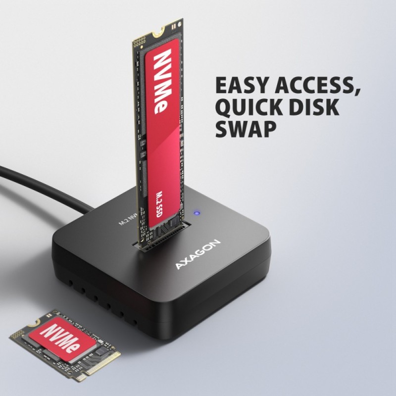 ADSA-M2C11L Stacja dokująca USB-C 3.2 Gen 2 - 1 x NVMe M.2 1… | PartsPC.pl