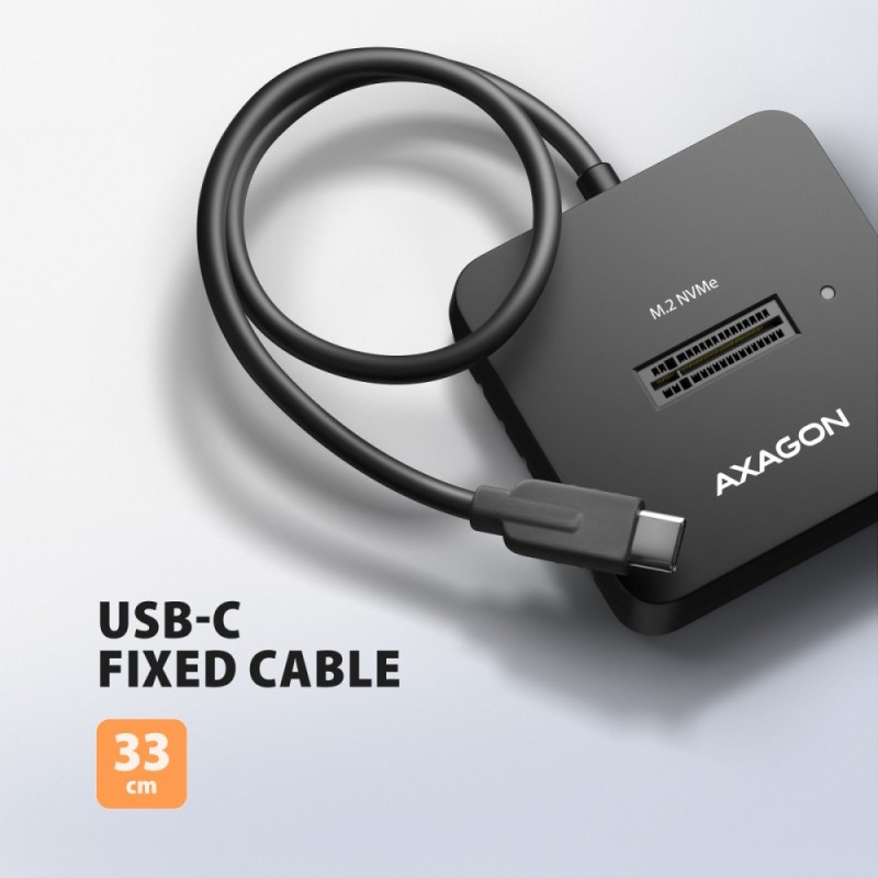 ADSA-M2C11L Stacja dokująca USB-C 3.2 Gen 2 - 1 x NVMe M.2 1… | PartsPC.pl