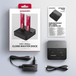 ADSA-M2C22L Stacja dokująca USB-C 3.2 Gen2x2 - 2 x NVMe M.2 … | PartsPC.pl