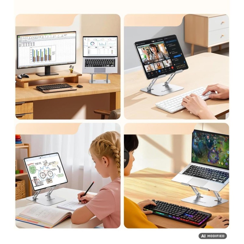 Orico Podstawka pod laptopa 17'', regulowana, aluminiowa | PartsPC.pl