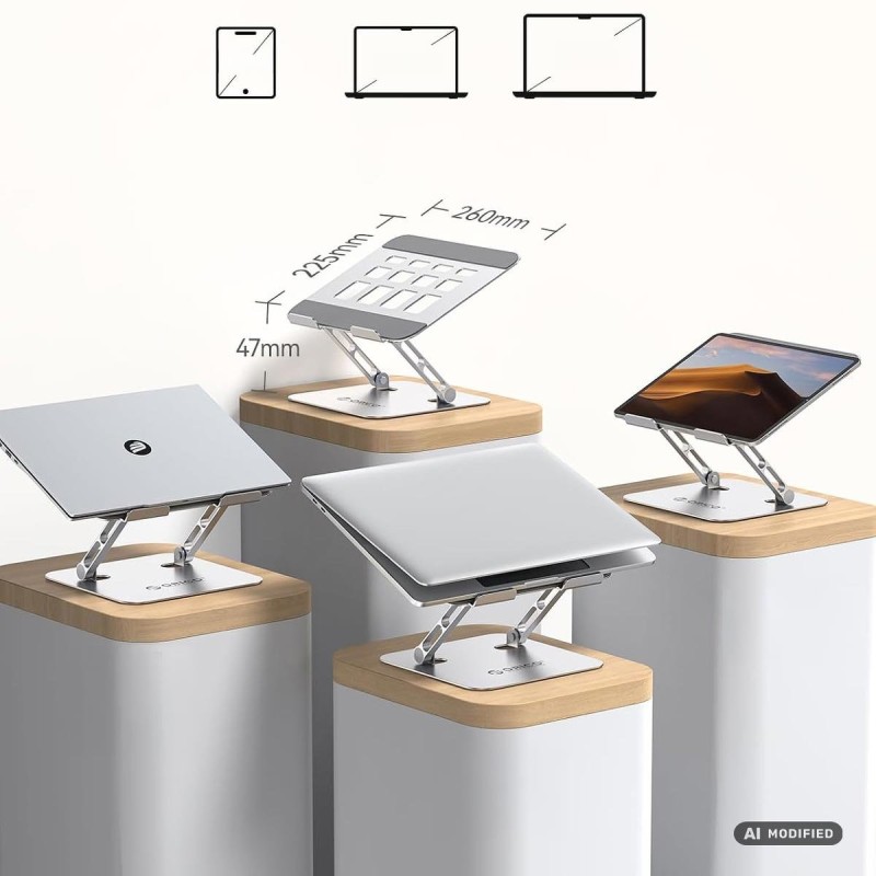 Orico Podstawka pod laptopa 17'', regulowana, aluminiowa | PartsPC.pl