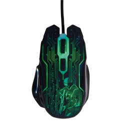 LogiLink Mysz USB dla graczy, 2400 DPI, czarna | PartsPC.pl