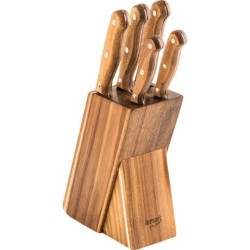 Zestaw 5 noży w bloku WOOD LT2080 | PartsPC.pl